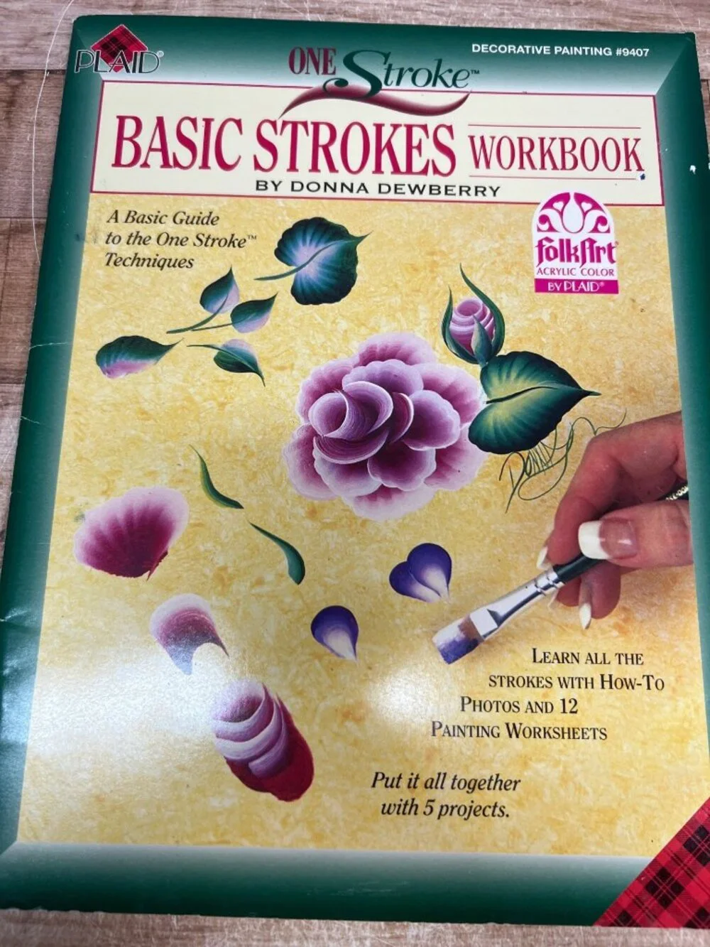 One Stroke Basic Strokes Workbook By Donna Dewberry - Decorative Painting Techni